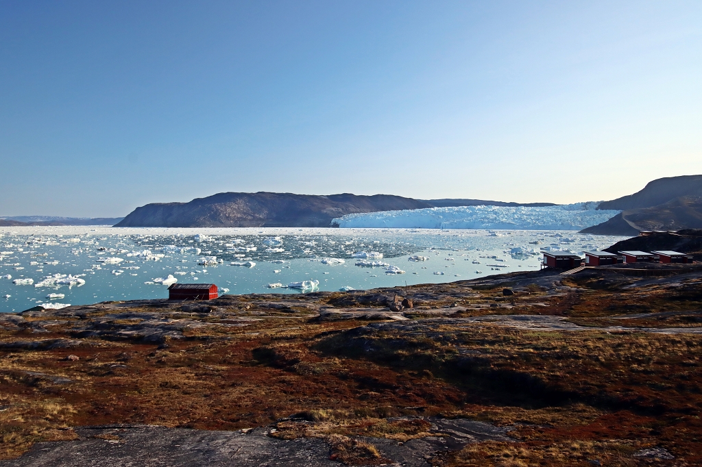 Blick auf den Eqi-Gletscher
