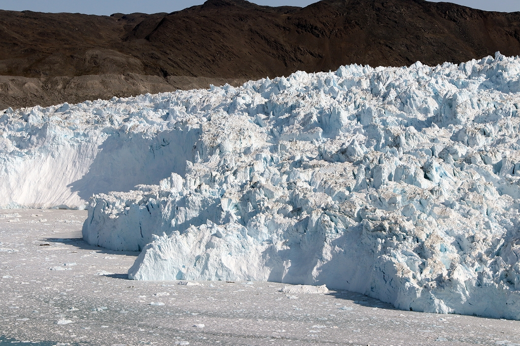 Blick auf den Eqi-Gletscher