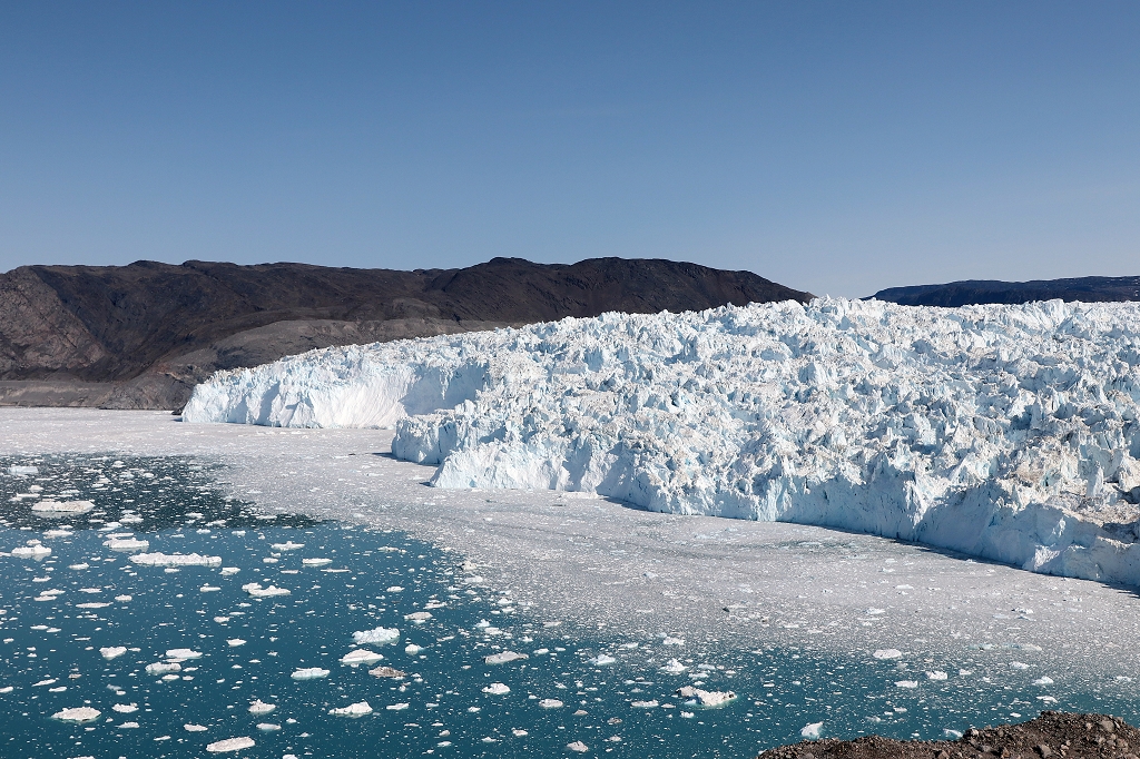 Blick auf den Eqi-Gletscher