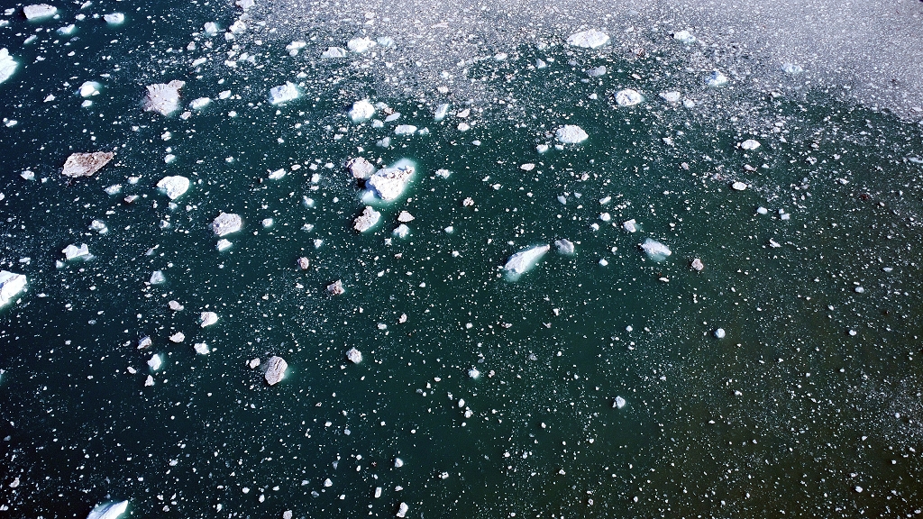 Eisschollen aus der Luft