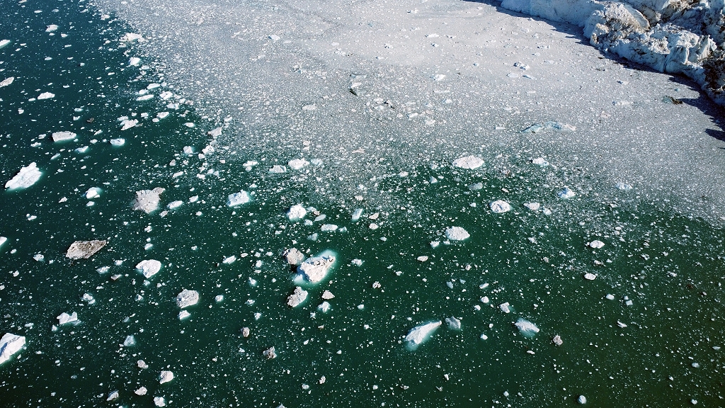 Eisschollen aus der Luft