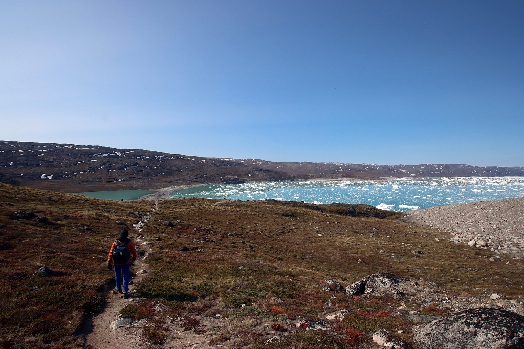 Auf gleichem Weg geht´s zurück zur Glacier Lodge Eqi