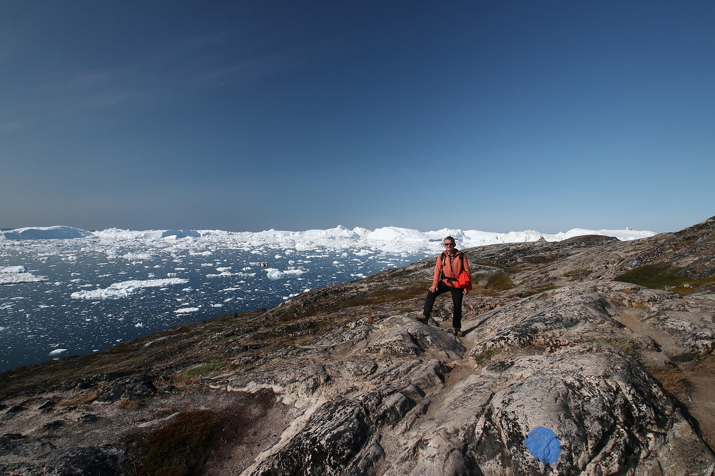 Blaue Route am Ilulissat-Eisfjord