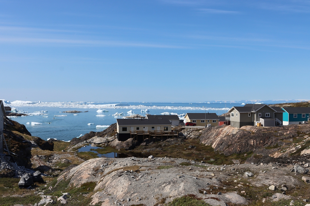Aussicht vom Hotel SØMA auf die Diskobucht in Ilulissat