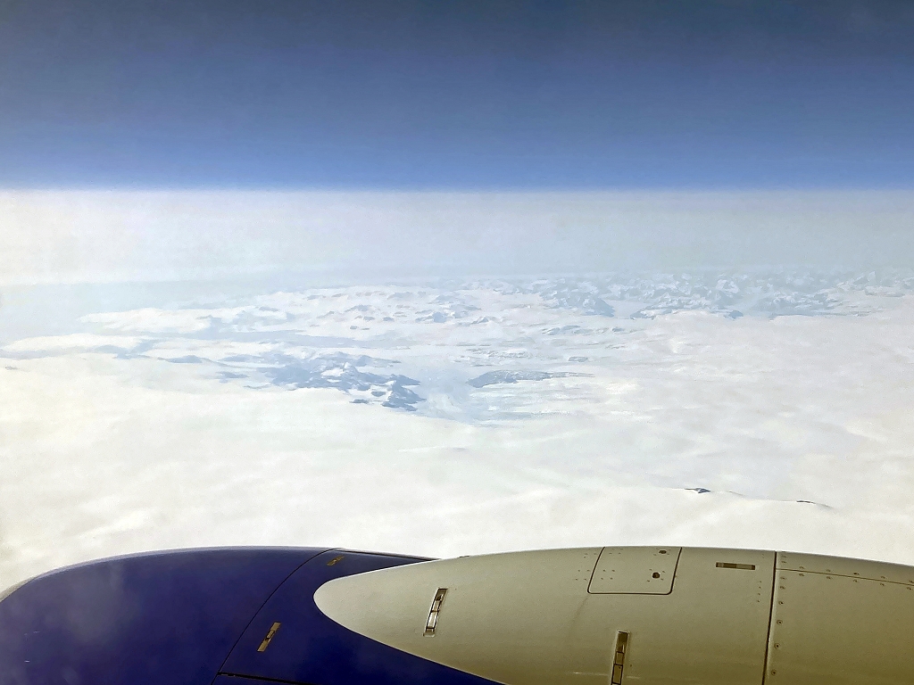 Rückflug über Grönland nach Kopenhagen