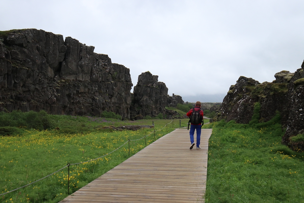 Im Þingvellir (Thingvellir) Nationalpark auf Island