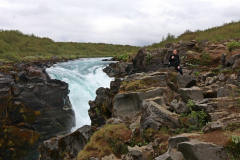 Wanderung zum Brúarfoss - Hlauptungufoss