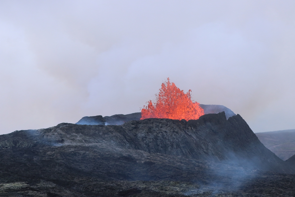 Vulkanausbruch auf der Reykjanes-Halbinsel am Fagradalsfjall
