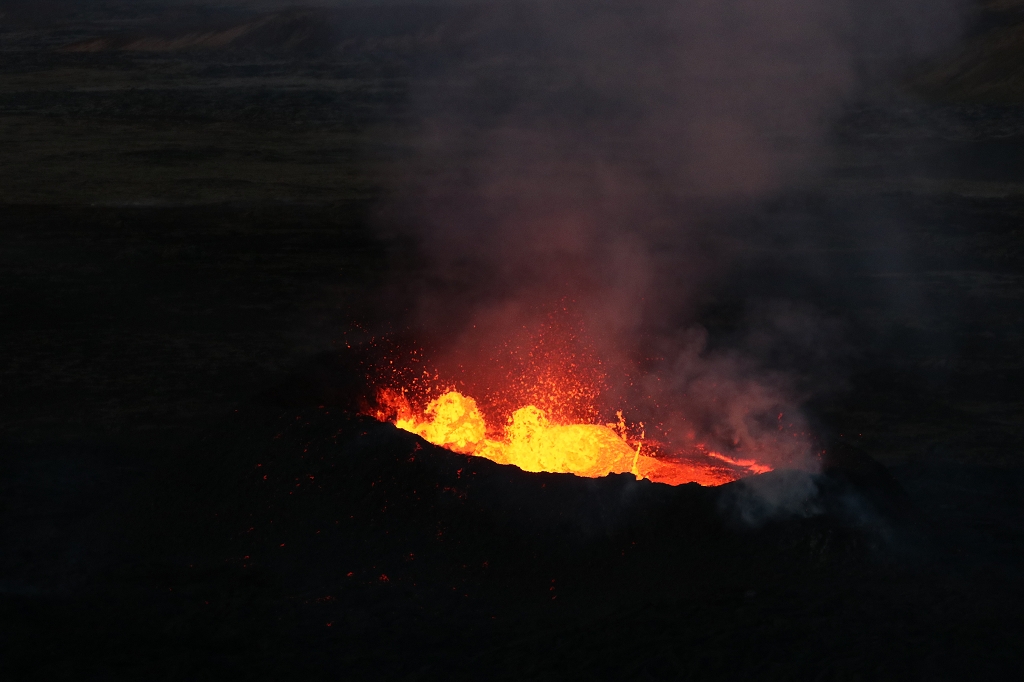 Eruption am 28.07.2023, Litli-Hrútur auf Island