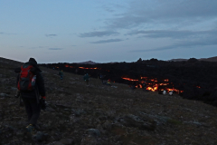Lavastrom am Hang des Litli-Hrútur auf Island am 28.07.2023