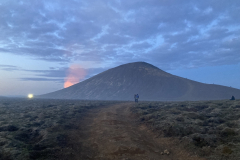 Blick zurück auf die Eruption am Litli-Hrútur auf Island am 28.07.2023