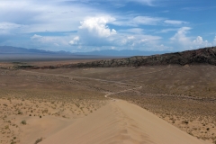 Ausblick über das Ili-Tal im Altyn-Emel-Nationalpark