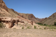 Im Tal des Temerlik Canyon in Kasachstan