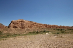 Im Tal des Temerlik Canyon in Kasachstan