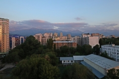 Sonnenuntergang in Almaty