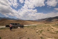 Kurze Zwangspause im Nirgendwo von Kirgistan
