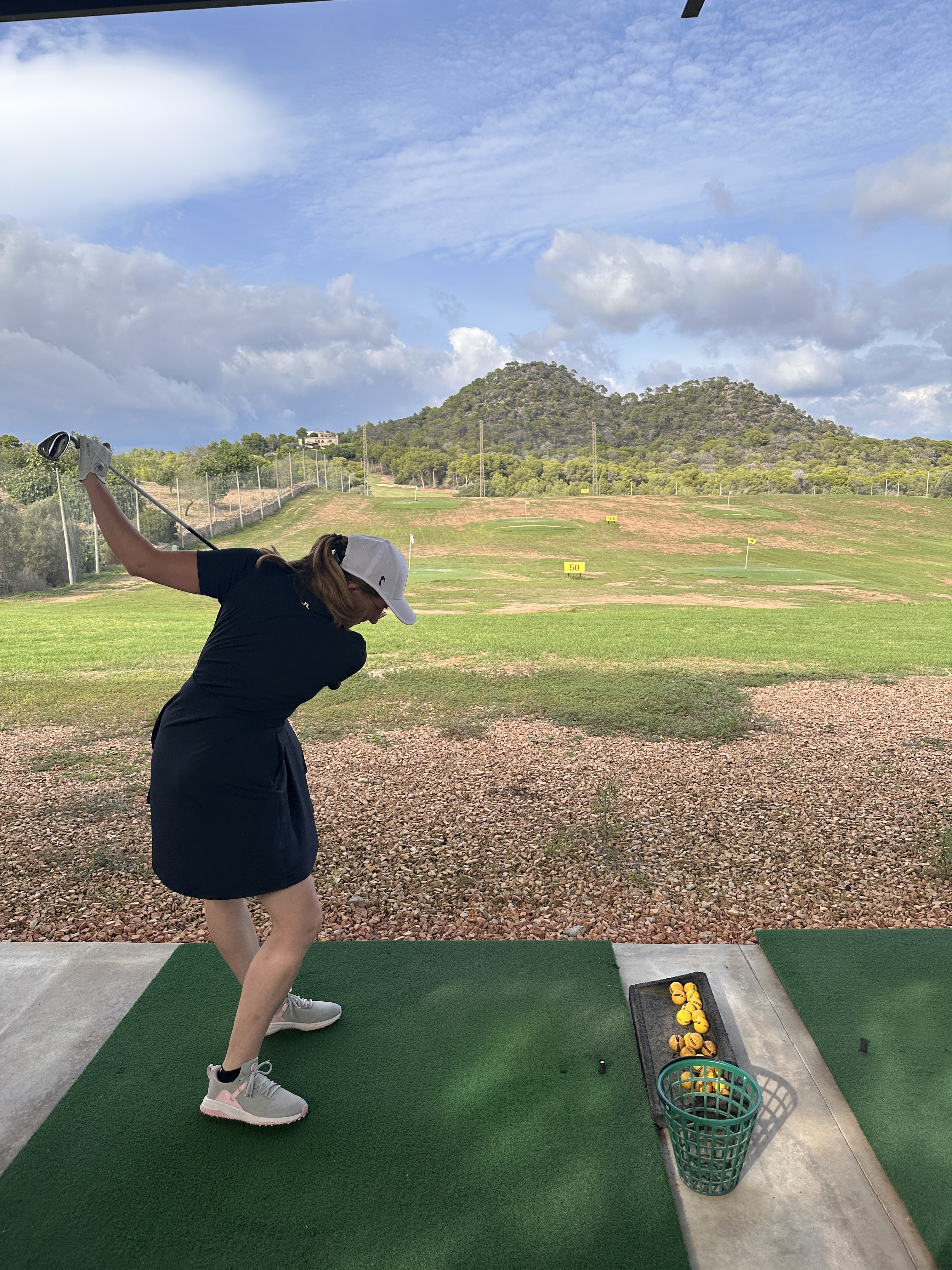 Aufwärmprogramm auf der Driving Range