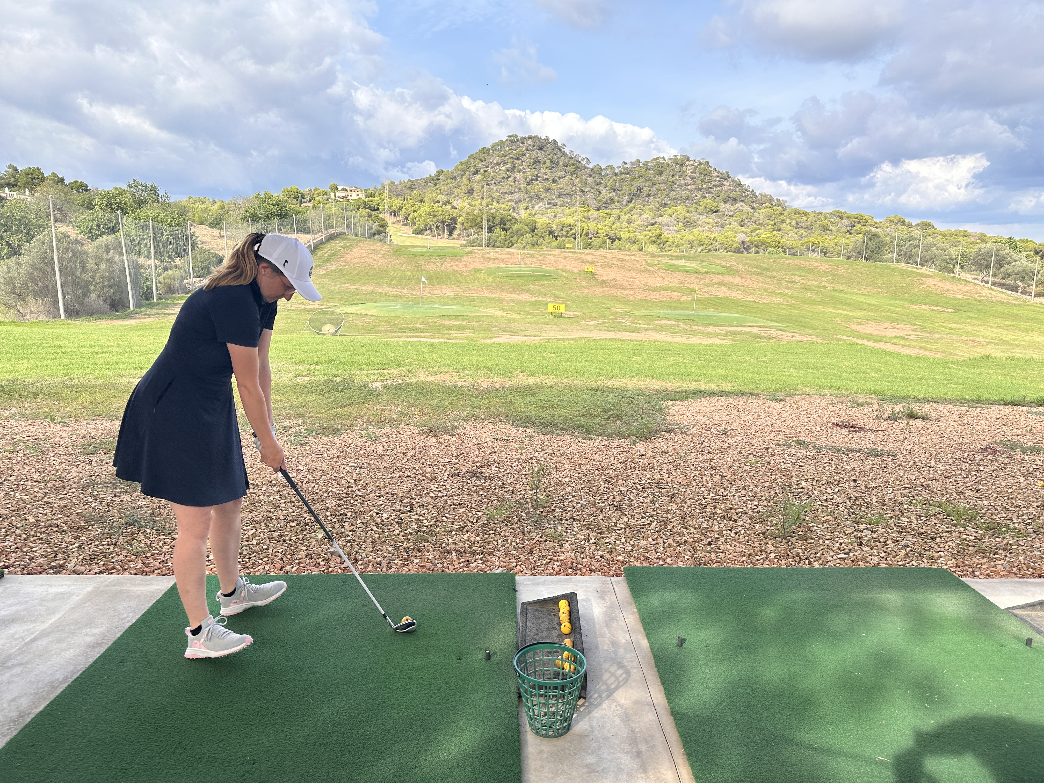 Driving Range auf dem Golfplatz Vall D'Or auf Mallorca