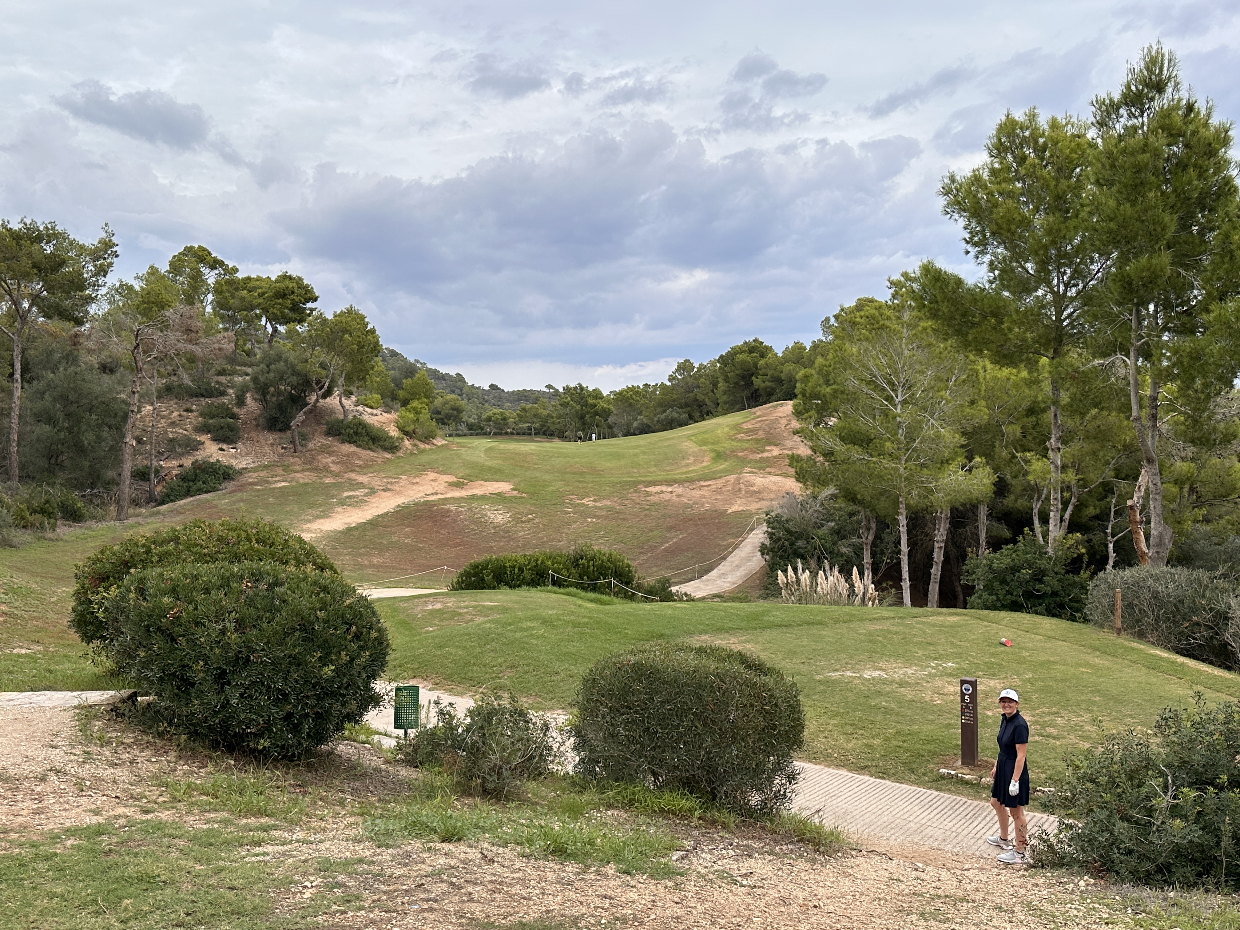 Loch 3 auf dem Golfplatz Vall D'Or auf Mallorca