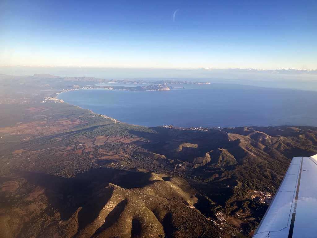 Landeanflug Palma de Mallorca