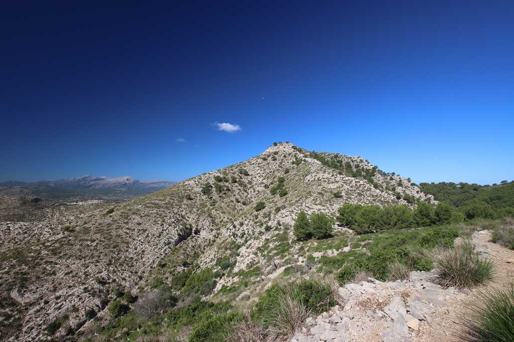 Blick zurück auf den Talaia d’Alcúdia