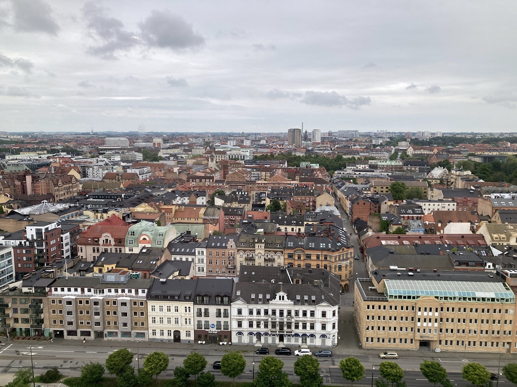 Blick aus dem Fenster auf Malmö