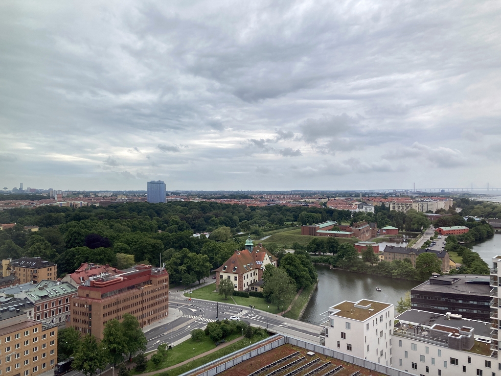 Blick auf Malmö vom Hotel Clarion Malmö Live
