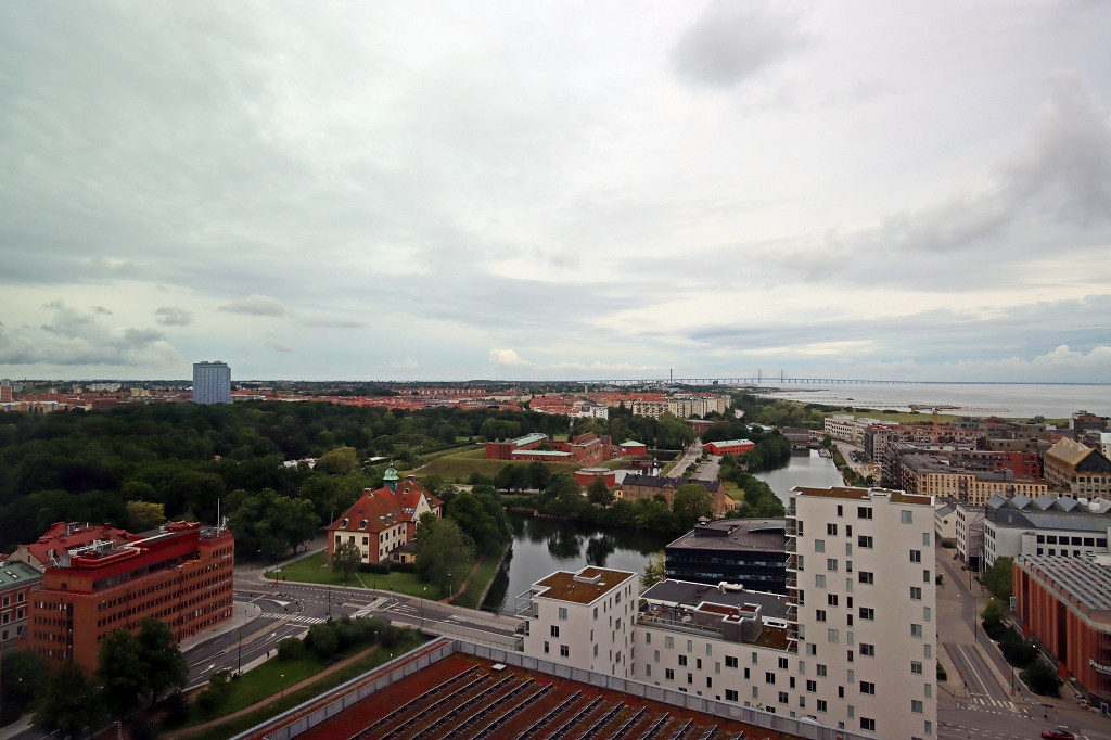 Blick aus dem Hotelfenster auf Malmö