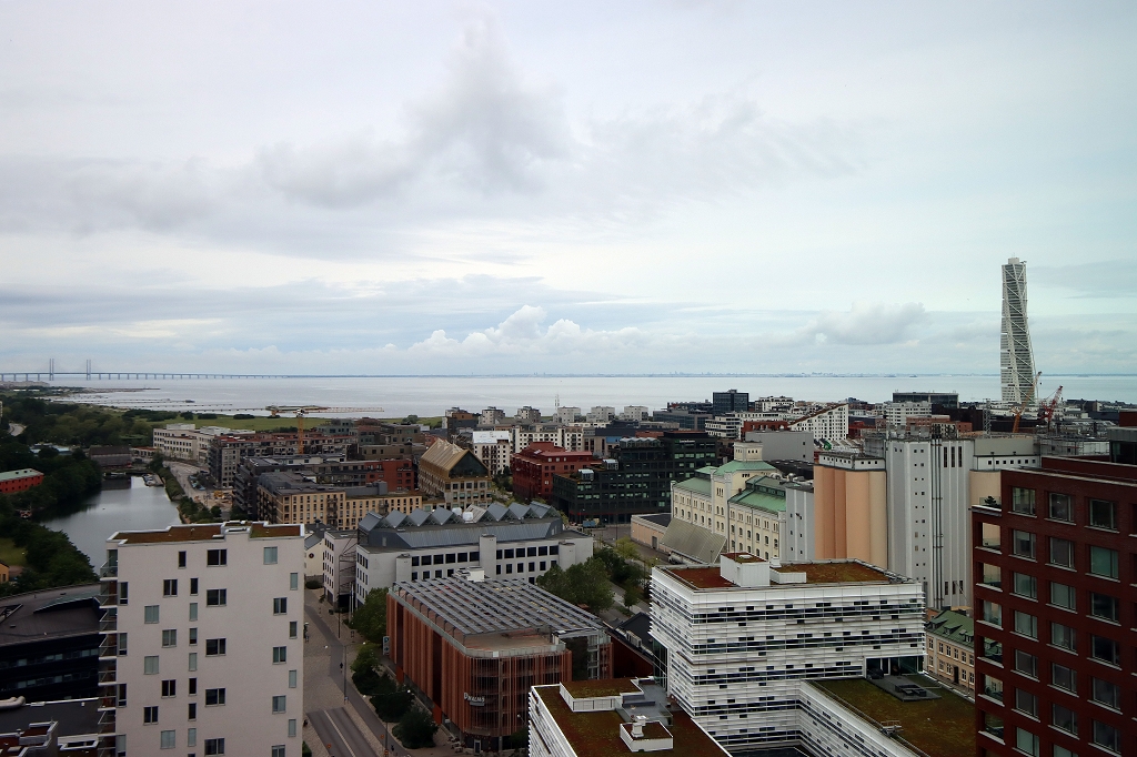 Blick aus dem Hotelfenster auf Malmö