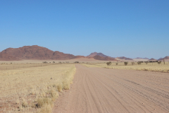 Weite Landschaft in der Namib