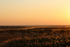 Sonnenuntergang am NWR Camp Namutoni
