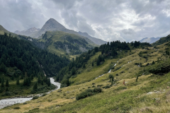 Rückweg vom Klettersteig Obergurgl (Zirmwald Klettersteig) nach Obergurgl
