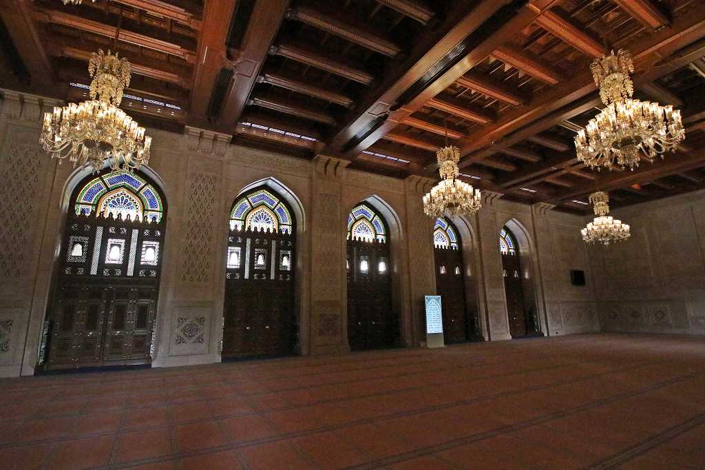 Frauengebetshalle in der großen Sultan Qabus Moschee