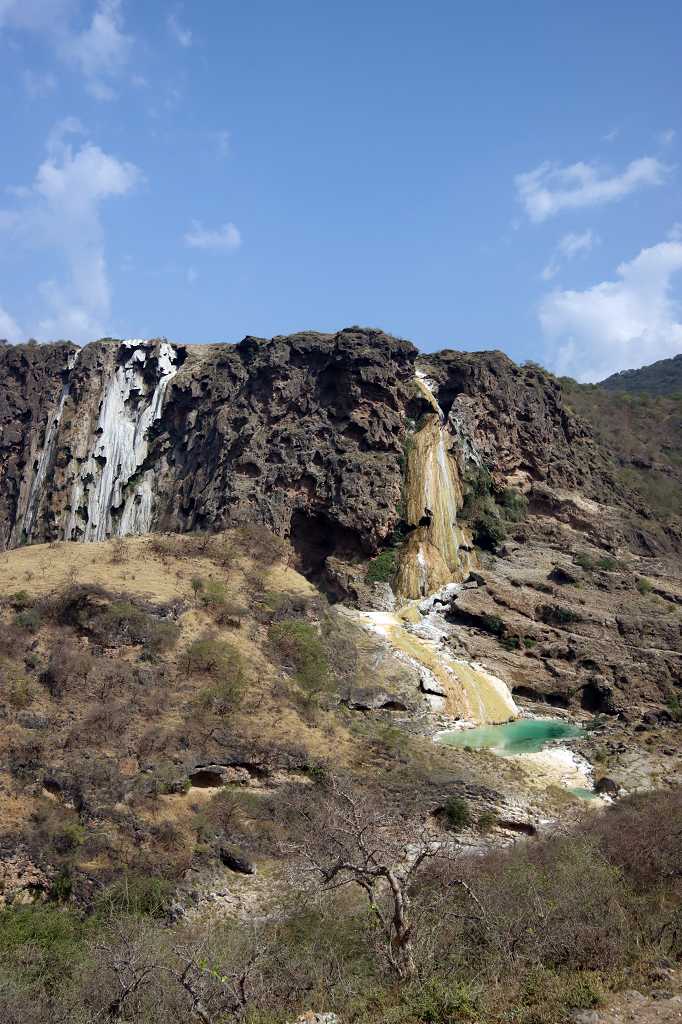 Wasserfall am Wadi Darbat
