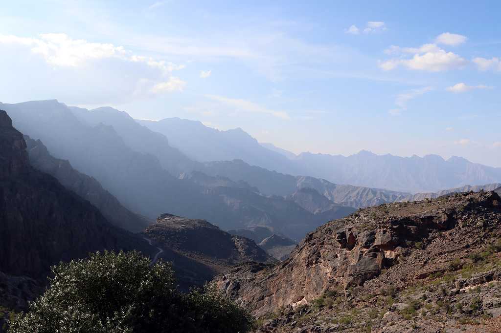 Ausblick auf das Hajar-Gebirge