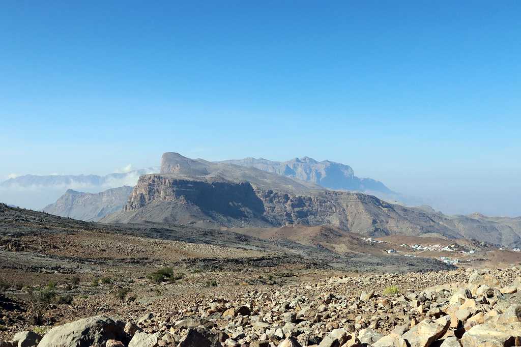 Aussicht auf die Bergwelt des Omans