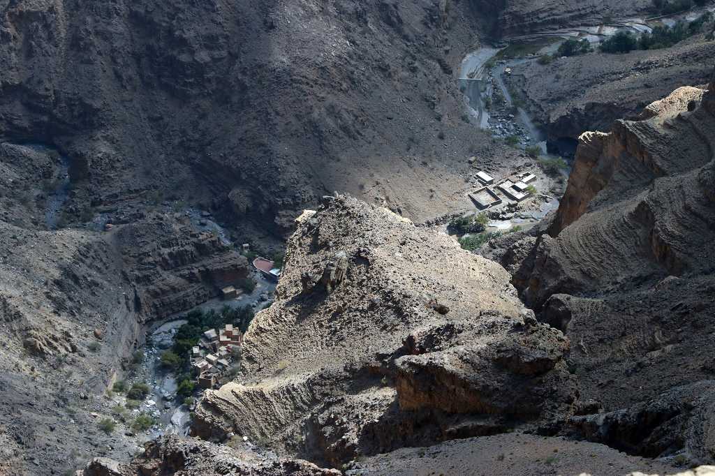 Blick ins Wadi Nakhar (Wadi Ghul)