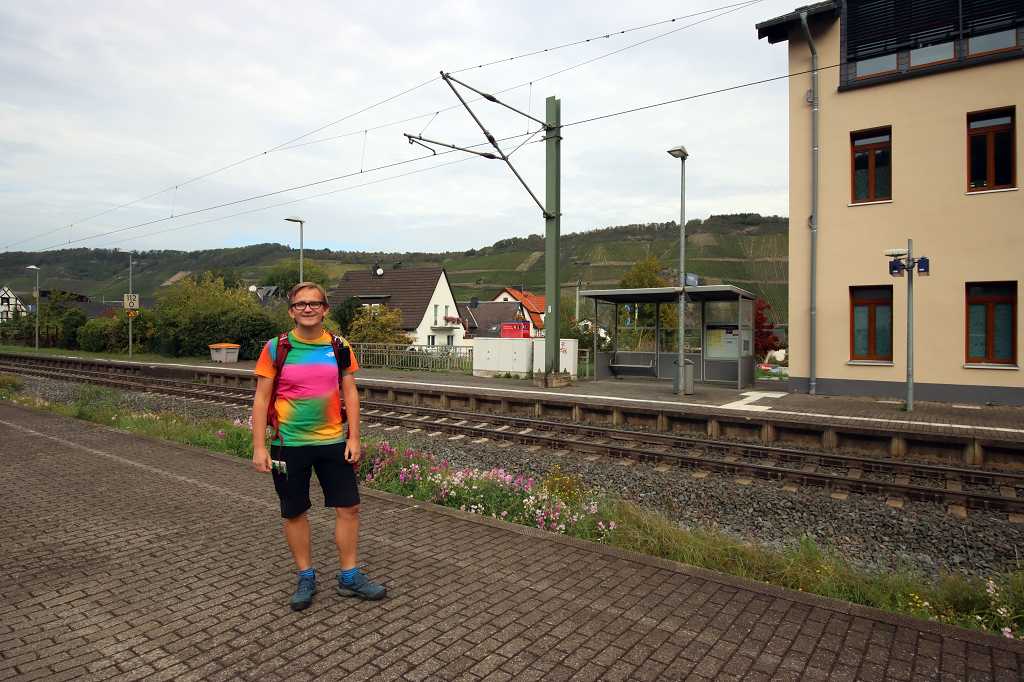 Am Bahnhof in Osterspai