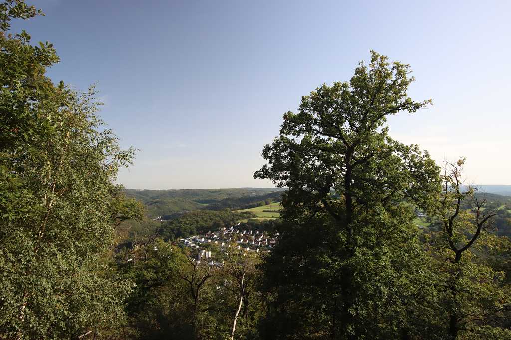 Ausblick von der Hunsrück Liege auf dem Rheinsteig