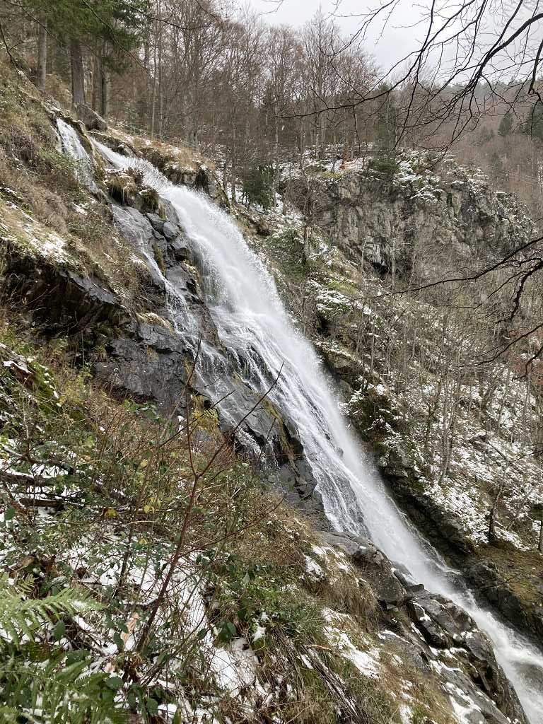 Die höchste Fallstufe des Todtnauer Wasserfalls