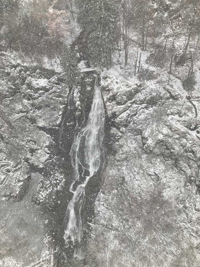 Todtnauer Wasserfall von der Hängebrücke Blackforestline