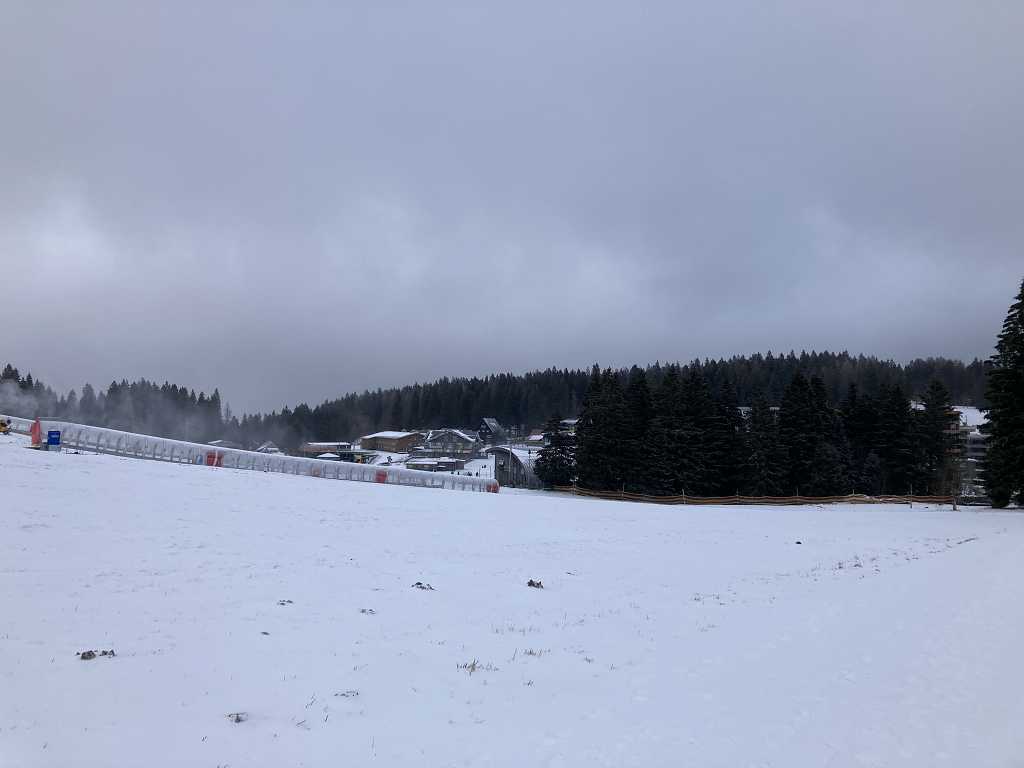 Der erste Schnee auf dem Feldberg im Schwarzwald