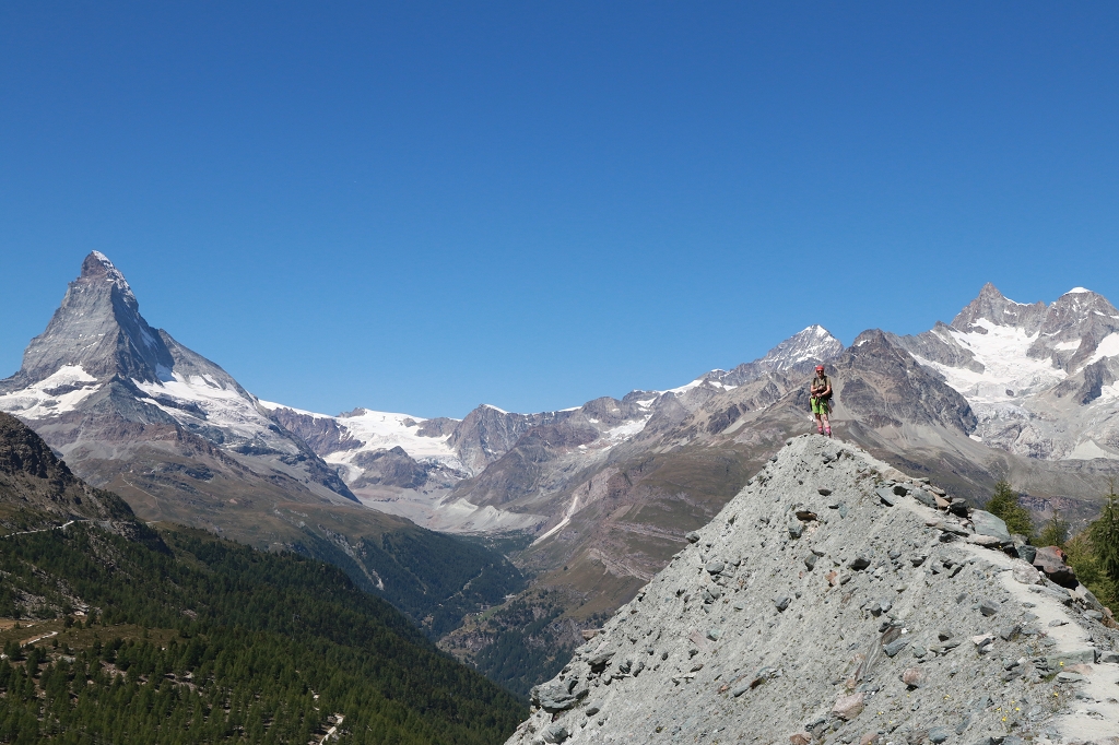Kleine Gratwanderung auf der Fünf-Seen-Runde in Zermatt