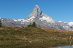 Matterhorn mit Spiegelung mit Leisee