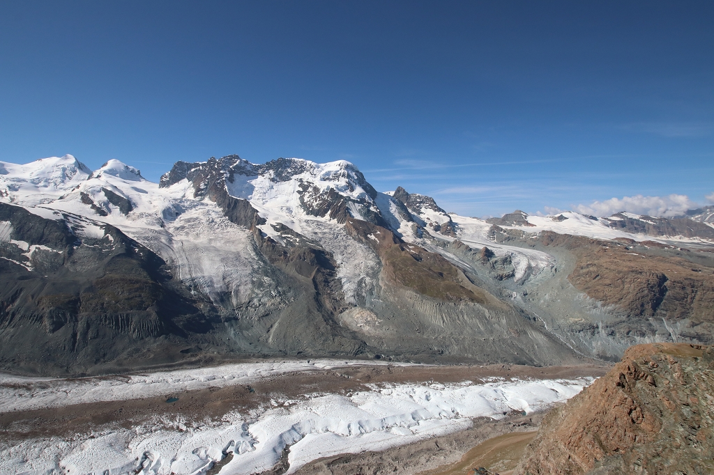 Breithorn und die Gletscherlandschaft