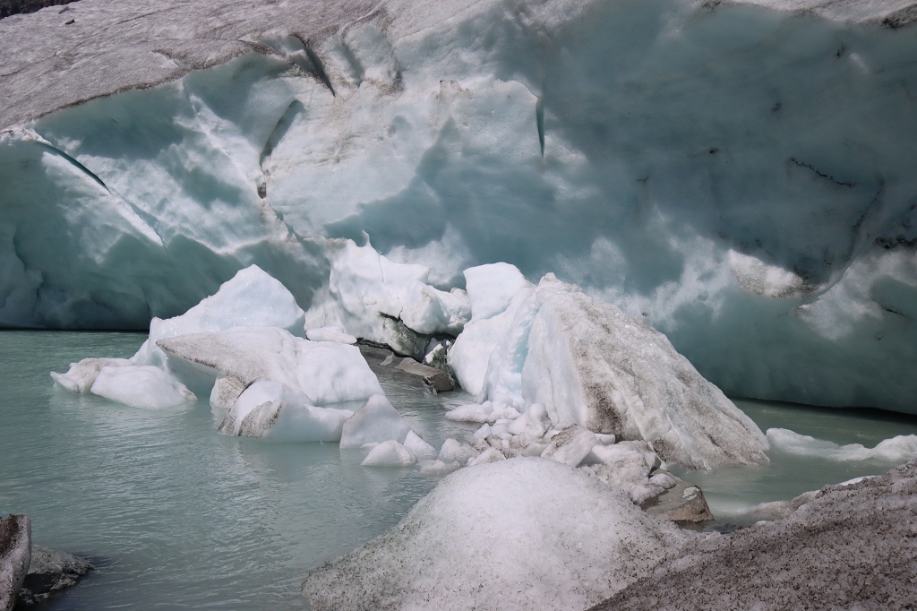 Mattmark Glacier Trail - Eisbruch am Hohlaubgletscher