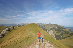 Wanderung vom Stockhorn über den Strüssligrat zur Oberstockenalp