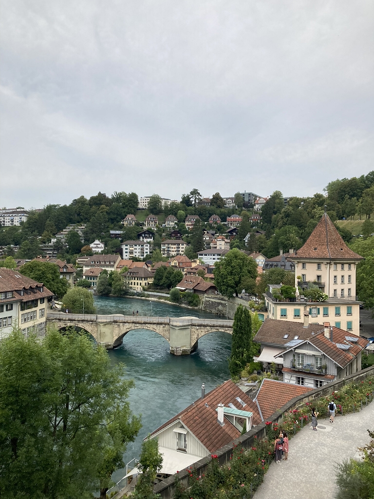 Blick auf Bern von der Nydeggbrücke