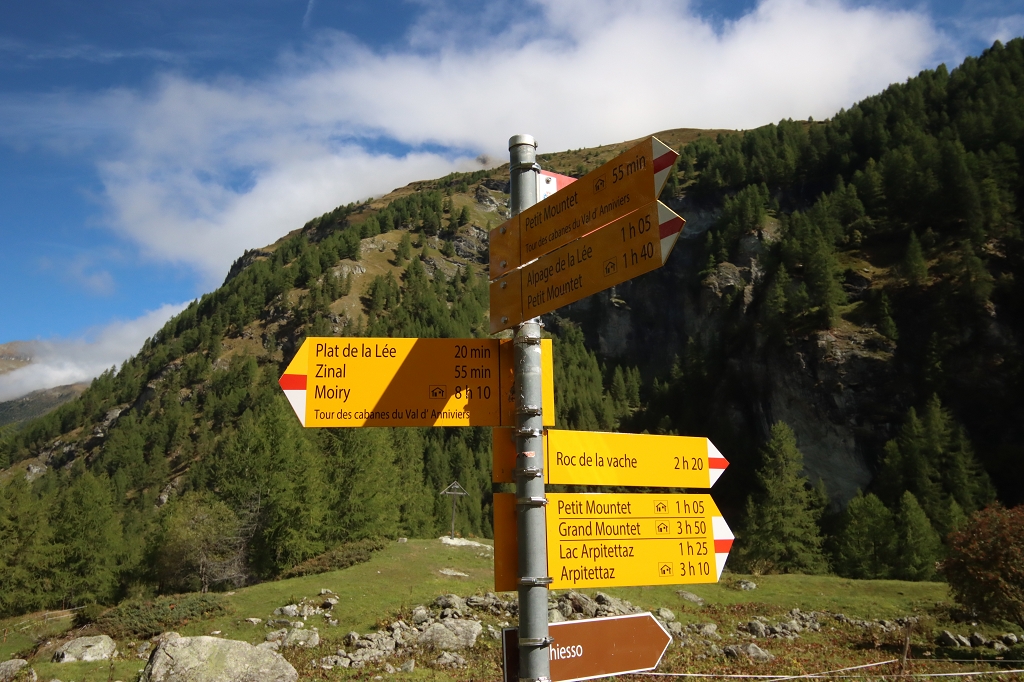 Aufstieg zur Petit Mountet