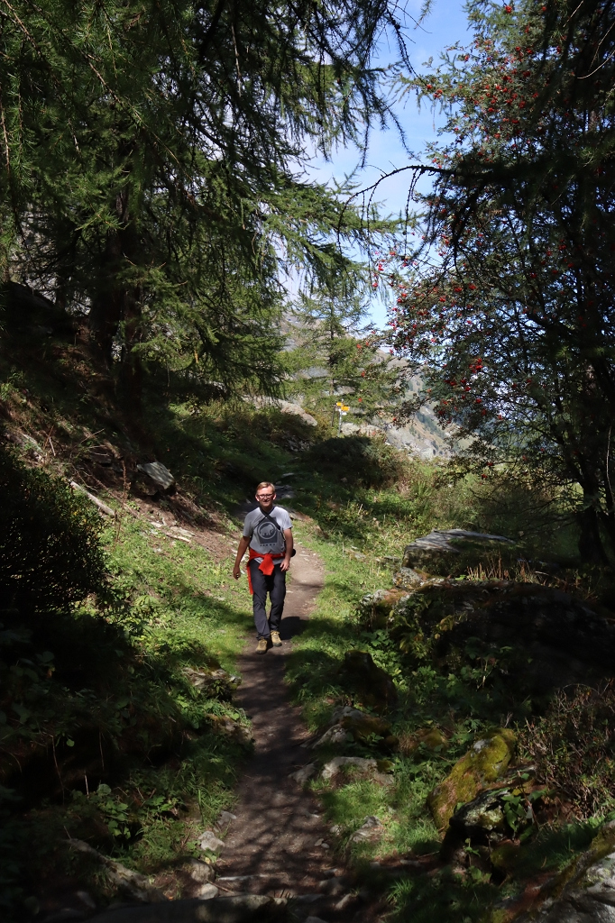 Aufstieg zur Petit Mountet